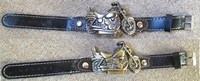 montres unisexe gothique moto quartz